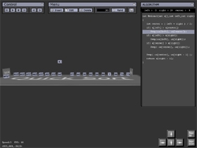 Quick Sort : Simulation (จำลองการทำงานของ Quick Sort Algorithm)