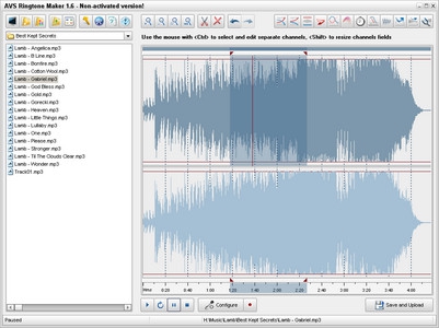 ดาวน์โหลดโปรแกรมตัดเพลง AVSRingtoneMaker ดาวน์โหลดโปรแกรมตัดเพลง AVSRingtoneMaker
