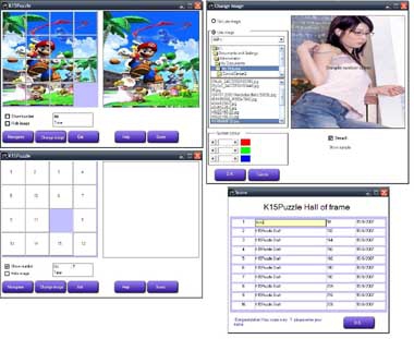 K15Puzzle (เกมส์ Puzzle เอาไว้เรียงภาพ)