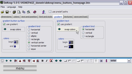 DeKnop - Button Manager (โปรแกรม สร้าสร้าง รูปภาพ ปุ่มง่ายๆ สำหรับ คนทำเว็บ)