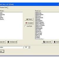โปรแกรม แสดงและ พิมพ์ตัวอย่าง ฟอนต์ (SFLite)