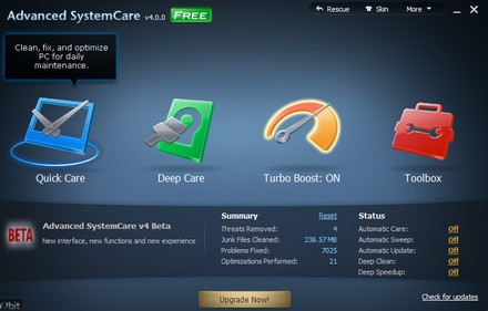 IObit Advanced SystemCare (โปรแกรมดูแลเครื่อง เครื่องอืด เครื่องช้า โหลด) : IObit Advanced SystemCare (โปรแกรมดูแลเครื่อง เครื่องอืด เครื่องช้า โหลด) :
