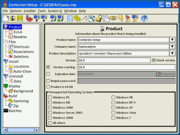 Centurion Setup (โปรแกรมสำหรับสร้างตัวลงโปรแกรมอย่างมืออาชีพ) : 