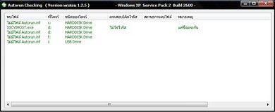 โปรแกรมสแกนไวรัสออโต้รัน Master PC Autorun Checking