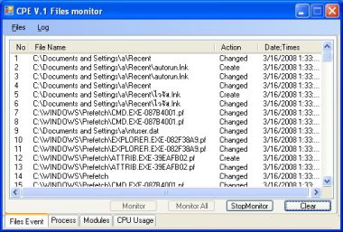 โปรแกรมมอนิเตอร์ไฟล์ ดูไฟล์ ดูโปรเซส File Watcher