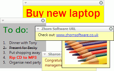 โปรแกรมเขียนบันทึกช่วยจำ Stickies