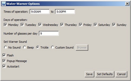 Water Warner (โปรแกรม แจ้งเตือน การดื่มน้ำ ในแต่ละวัน ของคุณ แจกฟรี)