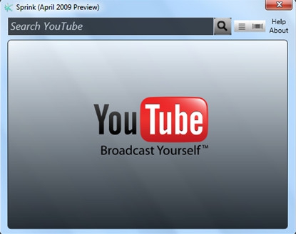 Sprink – The Internet Media Player (โปรแกรม ช่วยดูวิดีโอบน เว็บ Youtube.com)