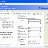 Free IP Switcher (โปรแกรม เปลี่ยนการตั้งค่าของ Network เหมาะสำหรับคน ทำงานหลายๆ ที่)