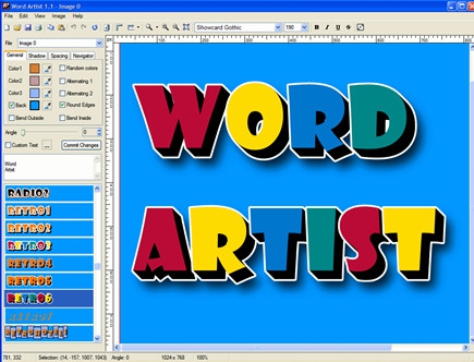Word Artist (โปรแกรม ประดิษฐ์ตัวอักษร)