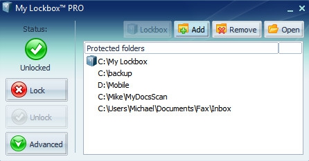 โปรแกรมล็อกโฟลเดอร์ ล็อกไฟล์ My Lockbox