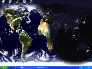 Living Earth Desktop (โปรแกรม สร้างภาพโลกของเรา เป็น wallpaper และ screensaver)