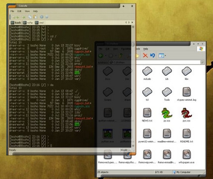 Console (โปรแกรม เหมือน Command Prompt [C:] ที่มีคุณสมบัติมากกว่านั้น)