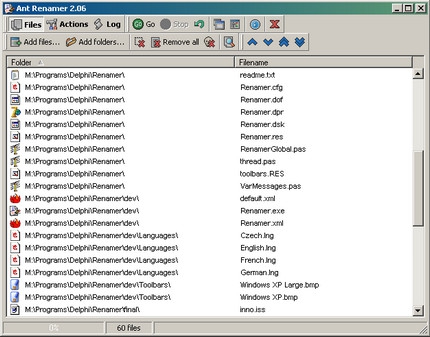 โปรแกรมเปลี่ยนชื่อไฟล์ File Renamer