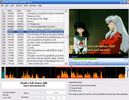DivXLand Media Subtitler (โปรแกรม ทำซับไตเติ้ลให้ วิดีโอ ของคุณเองได้ มีภาษาไทย แจกฟรี)