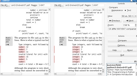 โหลดโปรแกรม DiffPDF