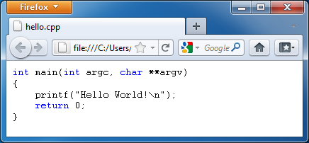 cppHTML (โปรแกรม ช่วยแปลงโค้ดภาษา C ให้เป็นไฟล์ HTML แจกฟรี)