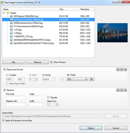 Free Image Convert and Resize (โปรแกรมปรับขนาดรูป แปลงไฟล์ภาพ แจกฟรี) : 