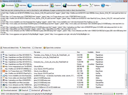 Minpony (โปรแกรม ช่วยดาวน์โหลดไฟล์ จากเว็บฝากไฟล์ อย่าง 4Shared, Megaupload, Rapidshare ฯลฯ) Minpony (โปรแกรม ช่วยดาวน์โหลดไฟล์ จากเว็บฝากไฟล์ อย่าง 4Shared, Megaupload, Rapidshare ฯลฯ)