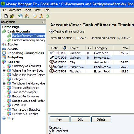 โปรแกรมการเงินส่วนบุคคล Money Manager Ex