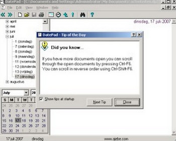 Ajebe DatePad (โปรแกรมจดบันทึก สมุดบันทึก เขียนไดอารี่ สารพัดประโยชน์)