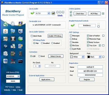 Blackberry Master Control (โปรแกรม ลงข้อมูล,โปรแกรม,ธีม ต่าง ๆ ให้กับ BlackBerry) Blackberry Master Control (โปรแกรม ลงข้อมูล,โปรแกรม,ธีม ต่าง ๆ ให้กับ BlackBerry)