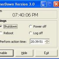 โปรแกรม ตั้งเวลา ปิดเครื่องอัตโนมัติ (Timerdown)