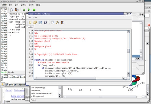 FreeMat (โปรแกรม FreeMat คำนวณคณิตศาสตร์ เหมือน MatLab) : FreeMat (โปรแกรม FreeMat คำนวณคณิตศาสตร์ เหมือน MatLab) :