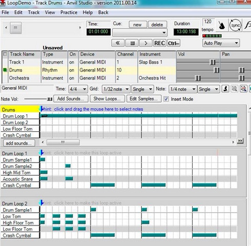 Anvil Studio (โปรแกรม Anvil Studio สร้างเพลงจากเสียงดิจิทัล ฟรี) : 