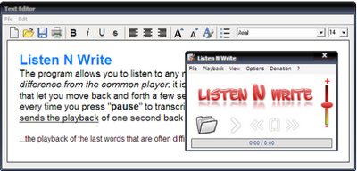 โปรแกรมถอดเทป Listen N Write