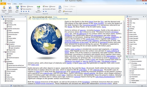 HelpNDoc (โปรแกรม สร้าง Help File ในรูปแบบของ เว็บเพจ แจกฟรี) : 
