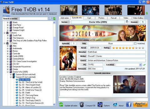 Free TvDB Portable (โปรแกรม เก็บฐานข้อมูลหนังต่างๆ เอาไว้มากที่สุด คอหนังต้องไม่พลาด) : 