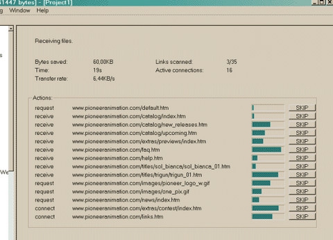 โปรแกรมช่วยดาวน์โหลด HTTrack Website Copier โปรแกรมช่วยดาวน์โหลด HTTrack Website Copier