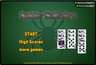 เกมส์ไพ่ Spider Solitaire