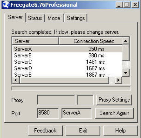 Freegate (โปรแกรมใช้อินเตอร์เน็ตไม่ระบุตัวตน) : Freegate (โปรแกรมใช้อินเตอร์เน็ตไม่ระบุตัวตน) :
