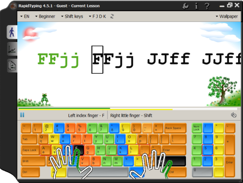 โปรแกรมฝึกพิมพ์ดีด