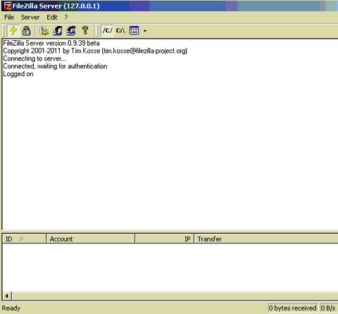 FileZilla Server โปรแกรมสร้าง FTP Server