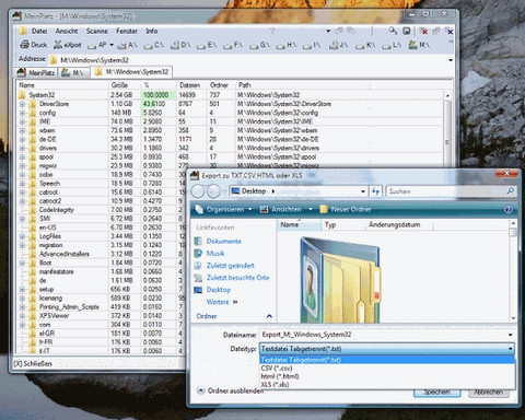 โปรแกรมตรวจสอบฮาร์ดดิสก์ MeinPlatz