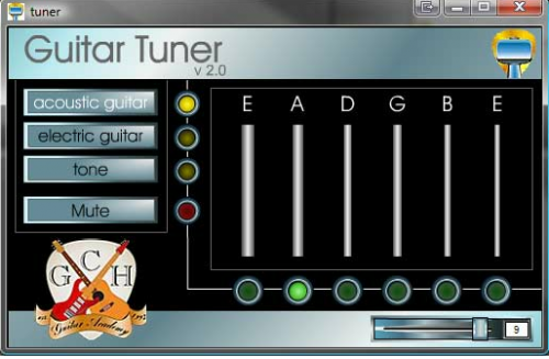 โปรแกรมตั้งเสียงกีต้าร์ Guitar Tuner โปรแกรมตั้งเสียงกีต้าร์ Guitar Tuner