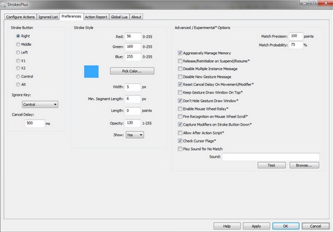 StrokesPlus (โปรแกรมทำ Gesture สำหรับ Mouse เหมือนบนมือถือ) : StrokesPlus (โปรแกรมทำ Gesture สำหรับ Mouse เหมือนบนมือถือ) :