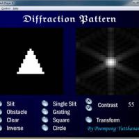 โปรแกรม แบบจำลองริ้วรอย การแทรกสอดของแสง (Diffraction Pattern)