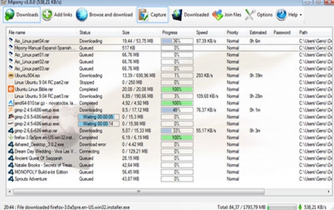 Minpony (โปรแกรม ช่วยดาวน์โหลดไฟล์ จากเว็บฝากไฟล์ อย่าง 4Shared, Megaupload, Rapidshare ฯลฯ) : Minpony (โปรแกรม ช่วยดาวน์โหลดไฟล์ จากเว็บฝากไฟล์ อย่าง 4Shared, Megaupload, Rapidshare ฯลฯ) :