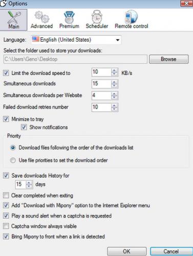 Minpony (โปรแกรม ช่วยดาวน์โหลดไฟล์ จากเว็บฝากไฟล์ อย่าง 4Shared, Megaupload, Rapidshare ฯลฯ) : 