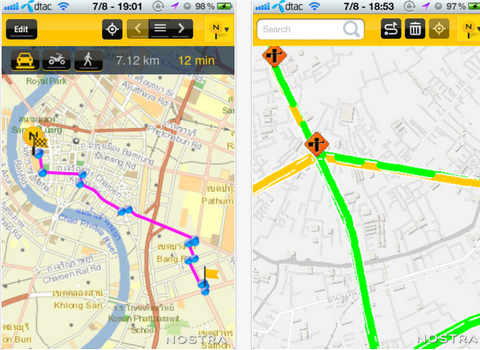 App แผนที่ NOSTRA App แผนที่ NOSTRA
