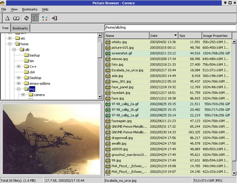 Cornice Image Viewer (โปรแกรม Cornice ดูรูปภาพ ในเครื่อง) : 