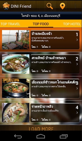 DiNifriend (App แนะนำสถานที่ท่องเที่ยว ในประเทศไทย) : 