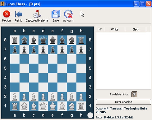 เกมส์หมากรุก Lucas Chess