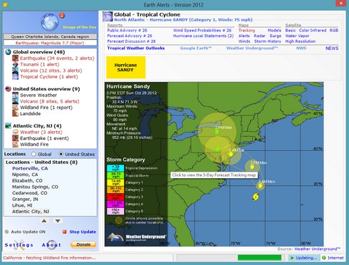 โปรแกรมแจ้งเตือนแผ่นดินไหว Earth Alerts โปรแกรมแจ้งเตือนแผ่นดินไหว Earth Alerts