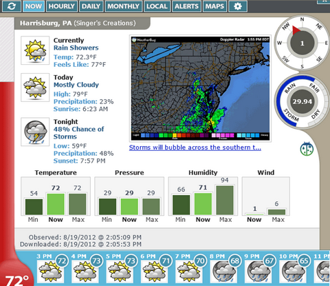 โปรแกรมพยากรณ์อากาศ เช็คสภาพอากาศ Weather Watcher Live โปรแกรมพยากรณ์อากาศ เช็คสภาพอากาศ Weather Watcher Live