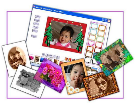 โปรแกรมใส่กรอบรูป ทำการ์ดอวยพร MonkeyPhoto โปรแกรมใส่กรอบรูป ทำการ์ดอวยพร MonkeyPhoto